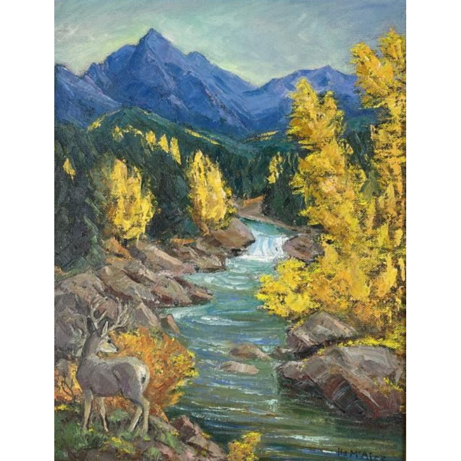 Painting by Cyrus Walker western Montana artist