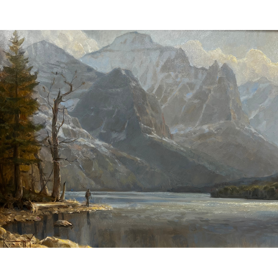 Western Artist Kenneth Yarus Glacier National Park Painting
