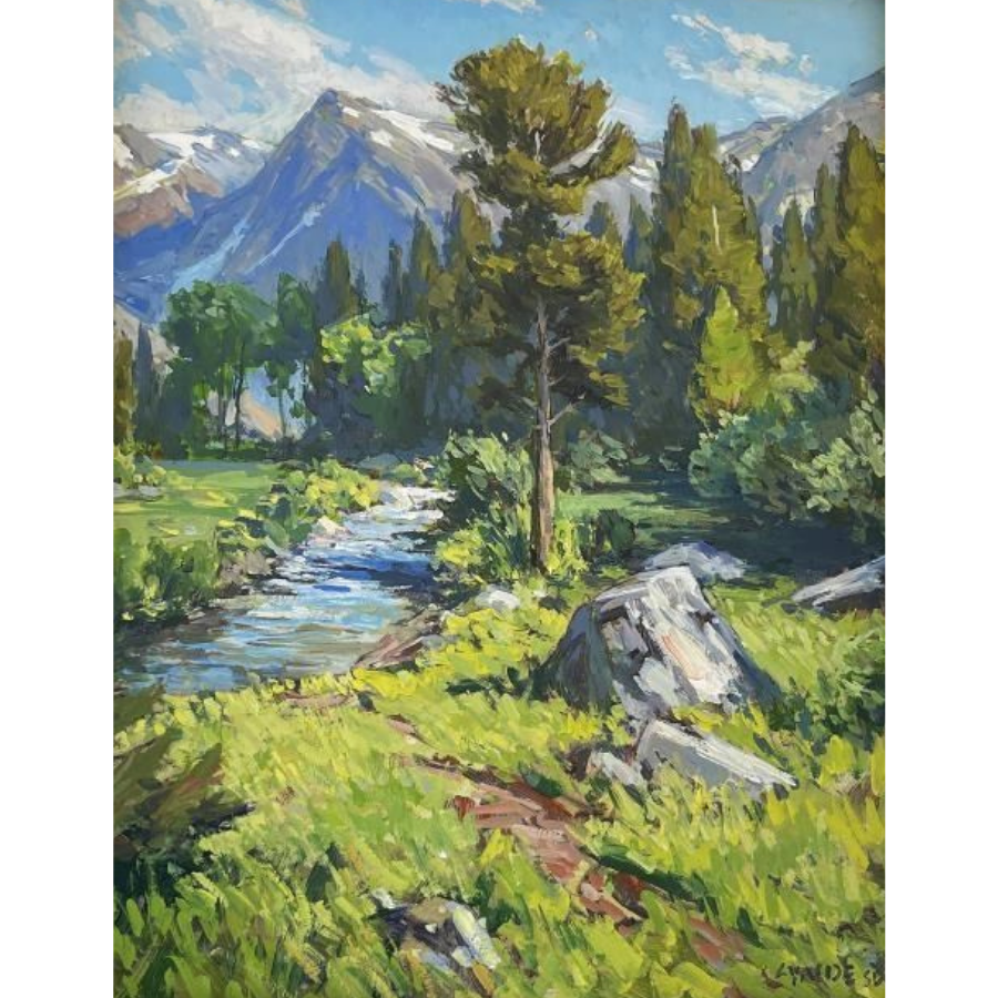 Taylor Lynde Painting of Western Montana Oil Painting