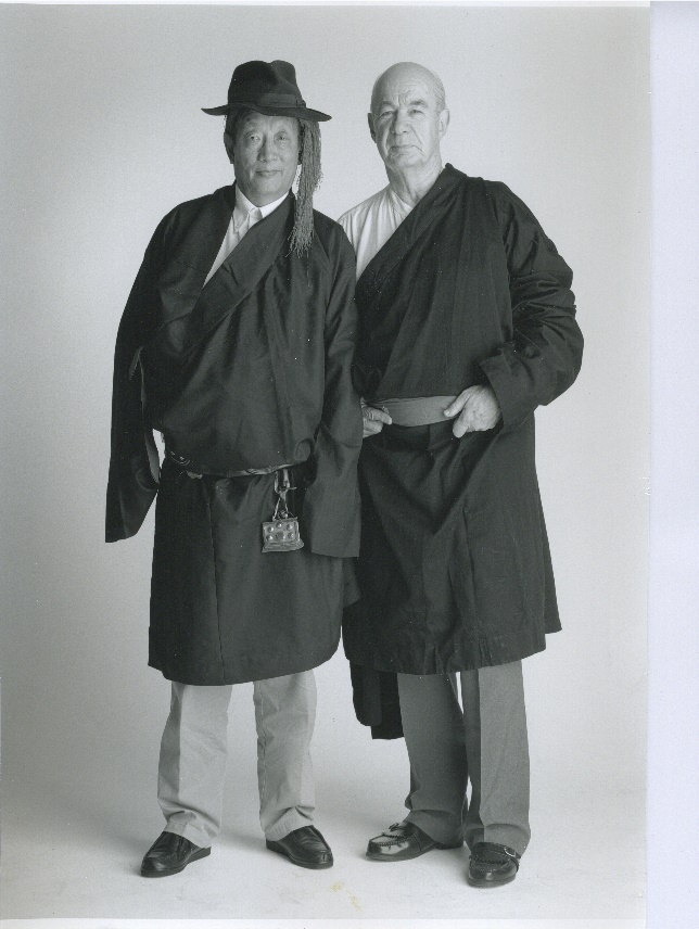 Roger McCarthy with Tibetan trainee, Athar Norbu (early – mid 2000)