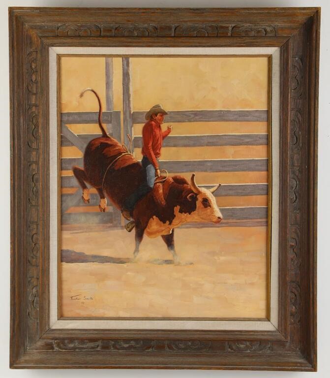 Tucker Smith 8 Seconds to Glory Oil Painting