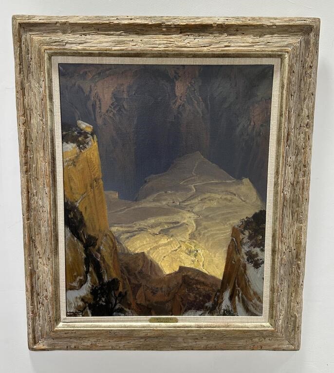 Wilson Hurley Grand Canyon Oil on Canvas Painting