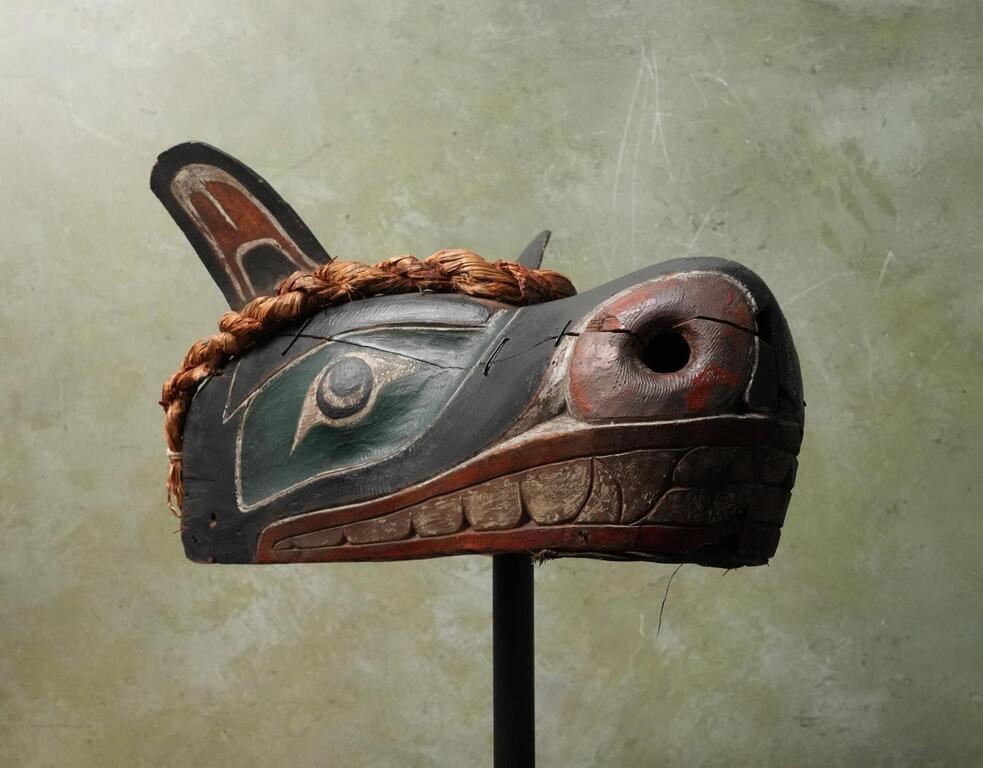Kwakiutl Northwest Coast Indian Wolf Mask Kwakiutl Northwest Coast Indian Wolf Mask